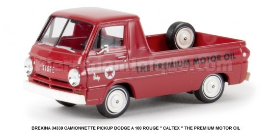 CAMIONNETTE PICKUP DODGE A 100 ROUGE " CALTEX " THE PREMIUM MOTOR OIL