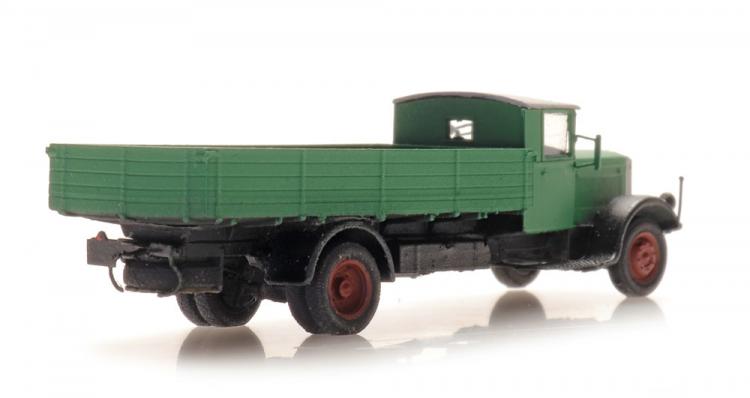 PORTEUR BENNE HANSA LLOYD MERKUR VERT CHASSI NOIR ECHELLE N