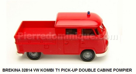 VW KOMBI T1 PICK-UP DOUBLE CABINE POMPIER