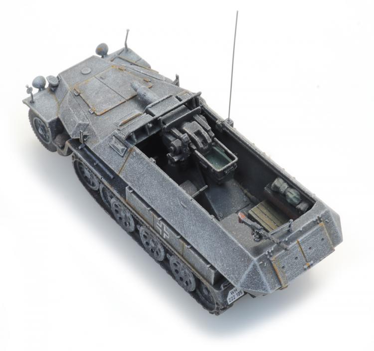 HALTRACK VEHICULE DE TRANSPORT DE TROUPE Sd.Kfz 251/9 AVEC CANON KwK 37 L24 STUMMEL (MEGOT) CAMOUFLAGE HIVER