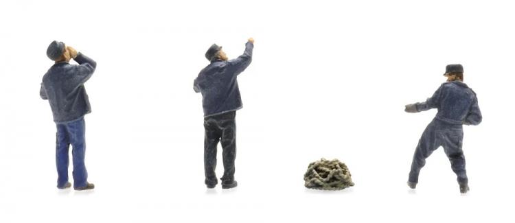 OUVRIERS DES CATENAIRES AVANT 1960 X3