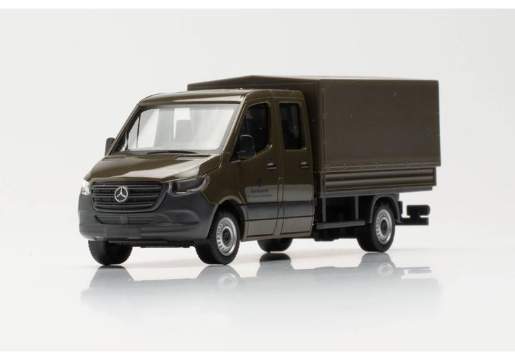CAMIONNETTE MB SPRINTER 18 A DOUBLE CABINE MILITAIRE BACHE BUNDESWEHR