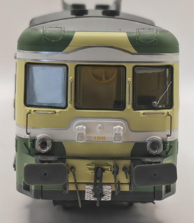 AUTORAIL X 2898 JUPÉ, DÉCLASSÉ 1ÈRE/2NDE CLASSES, VERT OLIVE 314 ET JAUNE PAILLE 410, VAISE, SNCF - DIGITAL SOUND