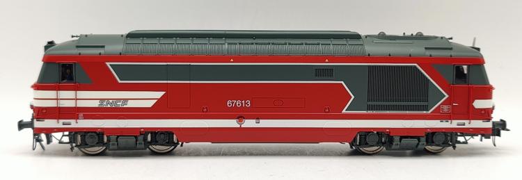 LOCOMOTIVE DIESEL BB 67413 ROUGE CAPITOLE SNCF