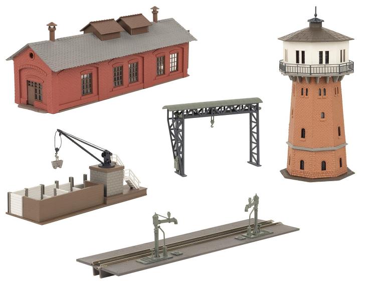 COFFRET PROMOTIONNEL MAQUETTE DEPOT FERROVIAIRE - N