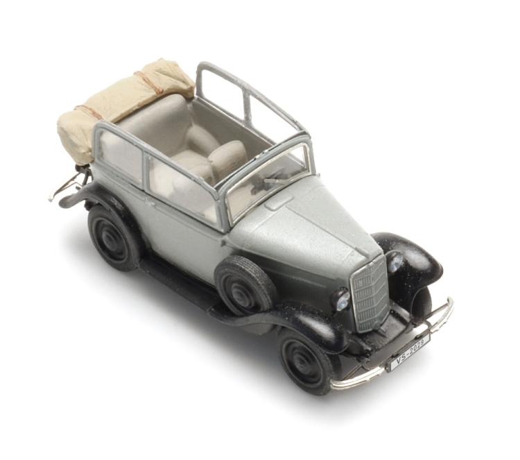 OPEL P4 CAPOTE BAISSÉ, GRIS