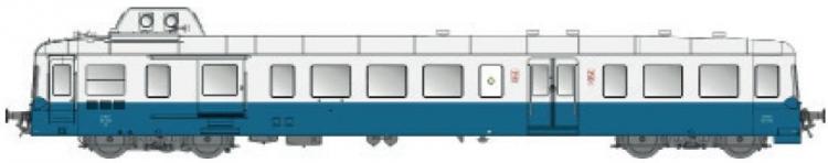 AUTORAIL PICASSO MODERNISE CONSERVER X3800 RG BLEU/GRIS TOIT GRIS 2°CL BREAUTE/FECAMP SNCF