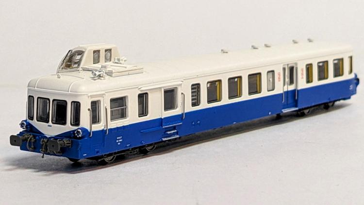 AUTORAIL DIESEL PICASSO XBD 93953 BLEU/BLANC 2È CL. SOTTEVILLE EP. IVa SNCF