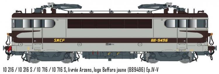 LOCOMOTIVE ELECTRIQUE BB 9496 VESPA LIVREE ARZENS SNCF - AC 3 RAILS DIGITAL SOUND