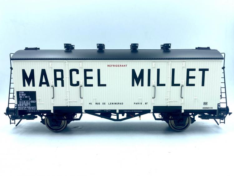 WAGON REFRIGERANT MARCEL MILLET - TOIT NOIR SNCF UIC 60/80 - MARQUE RAIL 43