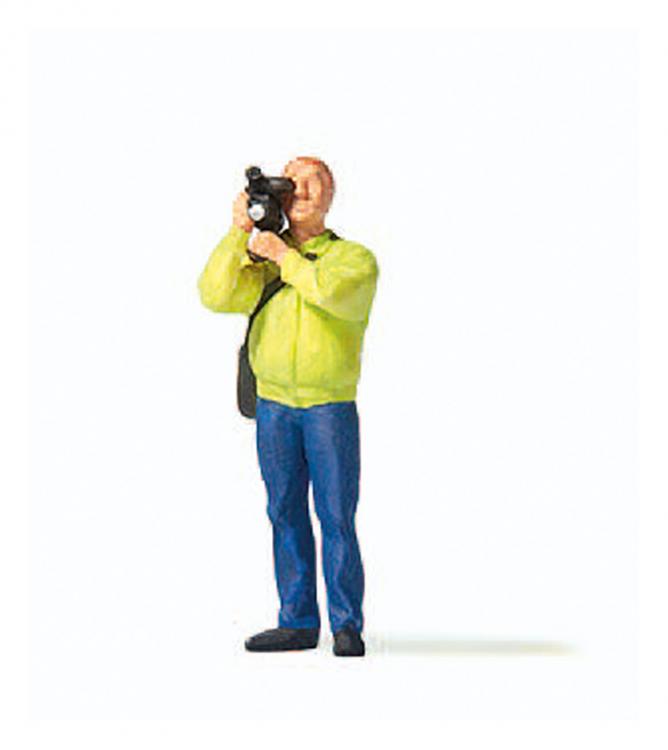 FIGURINE PERSONNAGE HOMME AVEC CAMERA