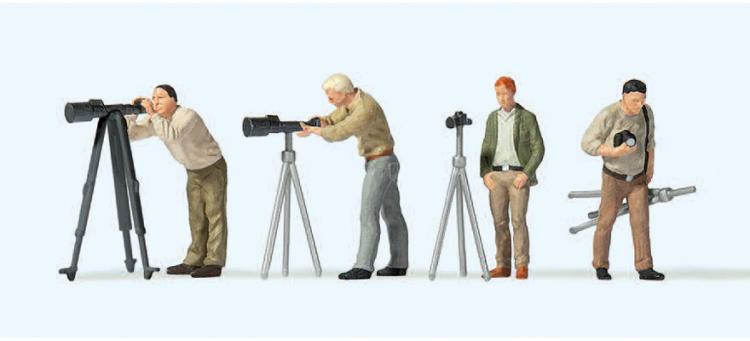 FIGURINES PERSONNAGES PHOTOGRAPHES + TREPIED