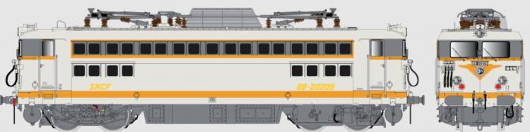 LOCOMOTIVE ELECTRIQUE BB 20209, VÉRINS ANTI-LACETS, STRASBOURG SNCF EP V – (A RESERVER)