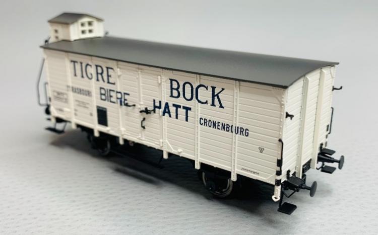 WAGON BIERE G10 TIGRE BOCK SNCF