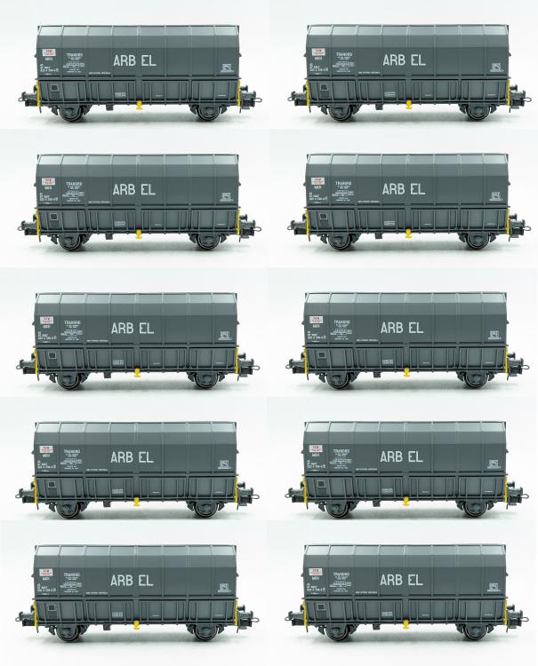 SET DE 10 WAGONS TREMIE ARBEL TRANORD SNCF - NOUVEAUX MOULES