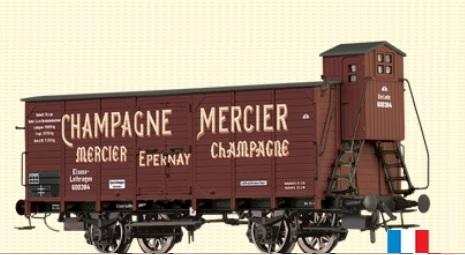WAGON MARCHANDISES G10 ROUTE 600 387 CHAMPAGNE MERCIER FRANCE ALSACE LORRAINE
