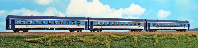 SET DE 3 VOITURES VOYAGEURS TRAIN GRANDE VITESSE RX CD