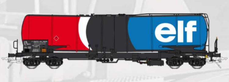 WAGON-CITERNE 95M3 ZACNS, LOUÉ PAR TRANSRAIL À ELF– (A RESERVER)