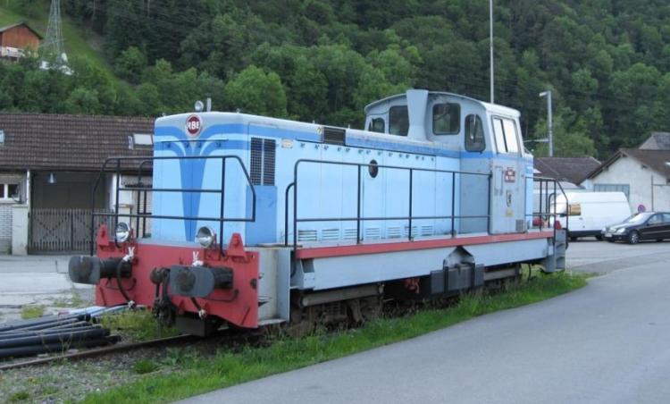 LOCOMOTIVE DIESEL BB 71010 SNCF RIVE-BLEUE BOUVERET-VALAIS SUISSE DÉPÔT SAINT-GINGOLPH (VS) LIVRÉE BLEU CIEL, BLEU BÉBÉ, GRIS ET ROUGE - DIGITAL SOUND (A RESERVER)