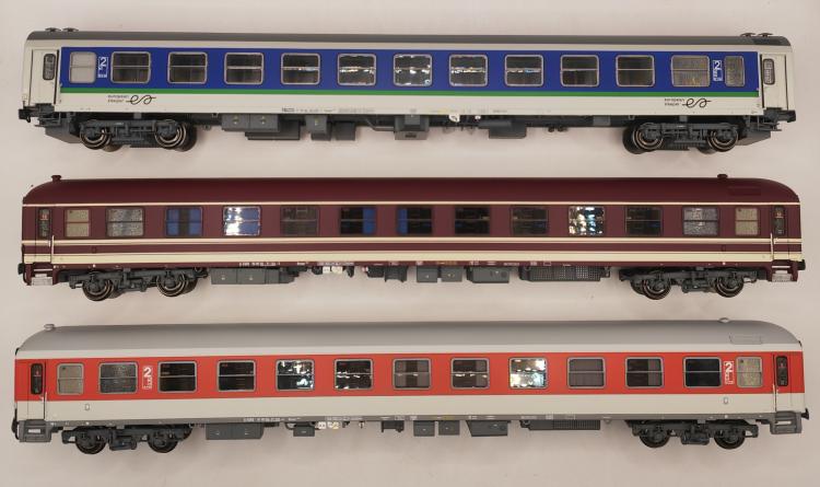 SET N°2 EUROPEAN SLEEPER BRUXELLES-VENISE/BRUXELLES-PRAGUE LIVREE EURO-EXPRESS