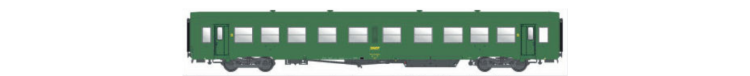 VOITURE VOYAGEURS USI B10T U63 LOGO ENCADRE JAUNE SNCF
