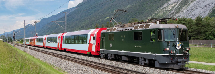 LOCOMOTIVE ELECTRIQUE GE 4/4 II 611 LANDQUART LIVREE REVIVAL RHB - (A RESERVER)