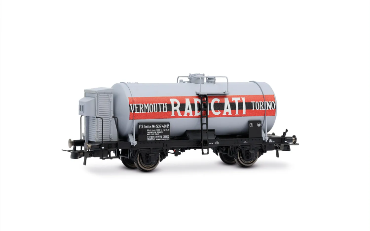 WAGON-CITERNE À 2 ESSIEUX AVEC GUERITE VERMOUTH RADICATI TORINO FS