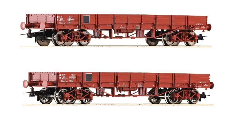 COFFRET DE 2 WAGONS A BORDS BAS SNCF