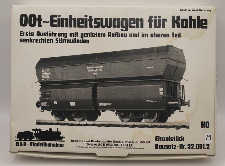 KIT A MONTER WAGON A CHARBON VERSION ALLEMANDE B&K MODELLBAHNBAU