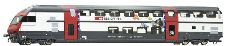 VOITURE PILOTE A 2 NIVEAUX TYPE BT IC2000 CFF 