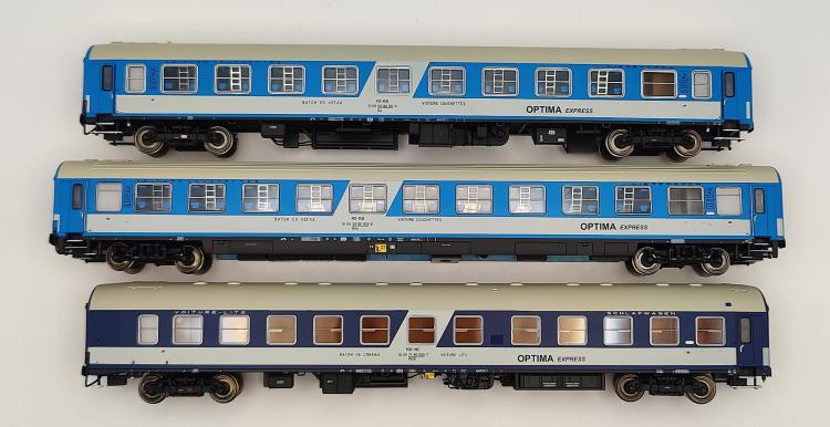 SET DE 3 VOITURES COUCHETTES-LITS OPTIMA EXPRESS (VILLACH - EDIRNE) MZ