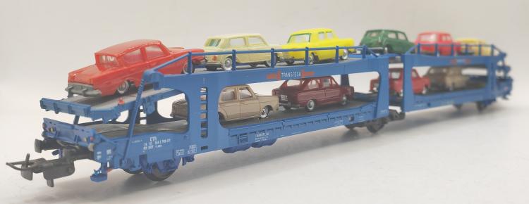 WAGON PORTE AUTOS TRANSFESA SNCF - AVEC VOITURES