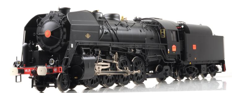 LOCOMOTIVE A VAPEUR SNCF 4-141 R 1336 BORDEAUX CANADIAN LC FUEL NOIR - DIGITAL SOUND SMOKE