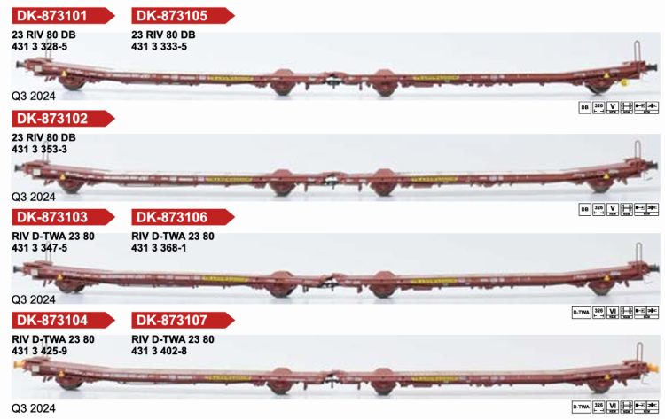 WAGON PLAT COUPLÉ TYPE LAADS 800B SPECIAL TRANSPORT DE VEHICULES DB