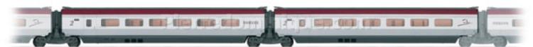 RAME DE 10 ELEMENTS TGV THALYS PBKA