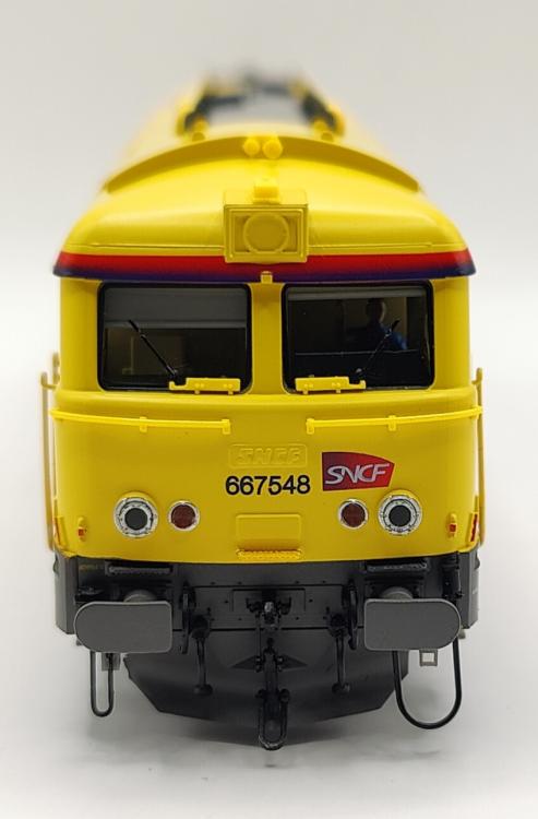 LOCOMOTIVE DIESEL BB 667548 JAUNE INFRA SNCF - DIGITAL SOUND