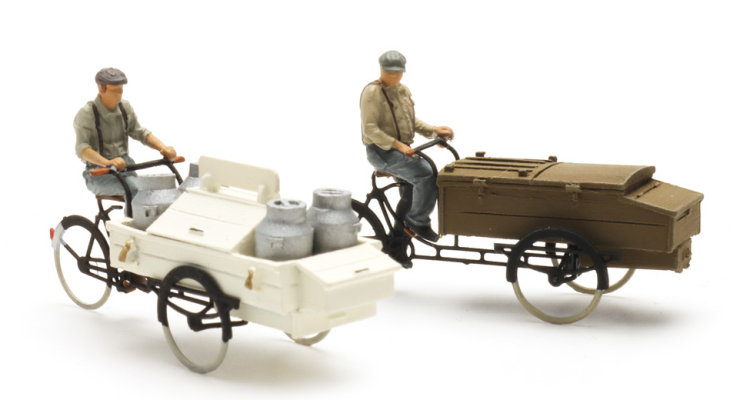 CYCLISTES DE VELO CARGO x2