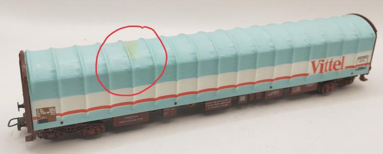 WAGON PLAT BACHE VITTEL SNCF