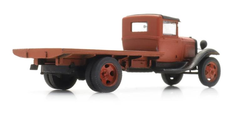 CAMION PORTEUR FORD MODEL AA A PLATEAU ROUGE