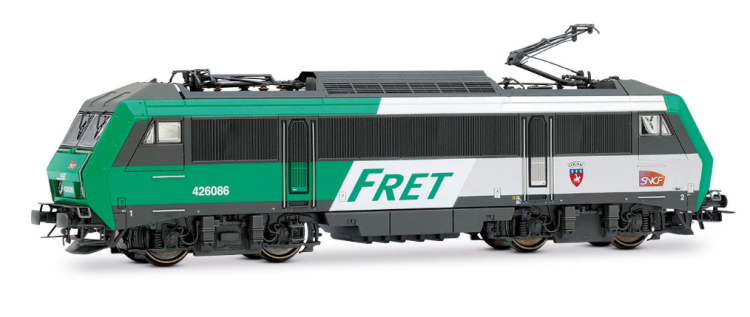 LOCOMOTIVE ÉLECTRIQUE BICOURANT BB 426086 LIVRÉE FRET - AVEC LOGO CARMILLON - BLASON COGNAC - ÉP VI - DIGITAL SOUND