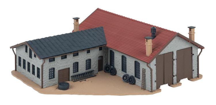 REMISE A LOCOMOTIVE 2 PLACES AVEC ATELIER