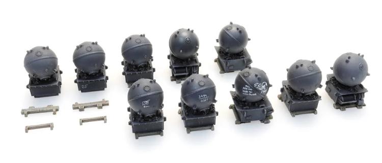 CHARGEMENT DE MINES MARINES POUR WAGON