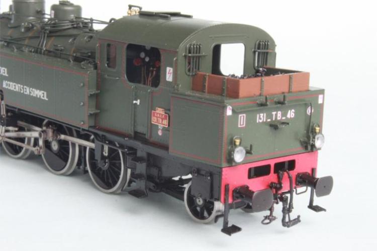 LOCOMOTIVE A VAPEUR 1-131 TB N°46 SNCF SEMAINE DE LA SECURITE, DEPOT LUMES, VERT/NOIR, ENV. 1955 - DIGITAL SOUND