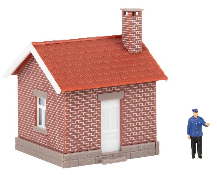 BARAQUE DE CHEMIN DE FER AVEC GARDE BARRIÈRE