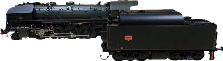 LOCOMOTIVE A VAPEUR 3-141 R 1340 SOTTEVILLE CANADIAN CO FUEL VERT NOIR SNCF - DIGITAL SOUND SMOKE