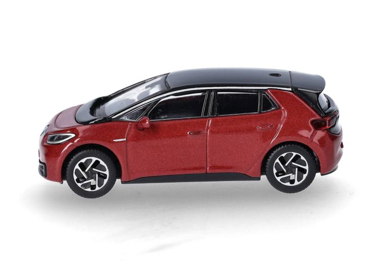 BERLINE VOLKSWAGEN ID 3 ROUGE TOIT NOIR