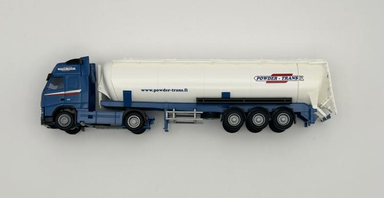 TRACTEUR VOLVO FH 12 AVEC SEMI REMORQUE SILO POWDER TRANS