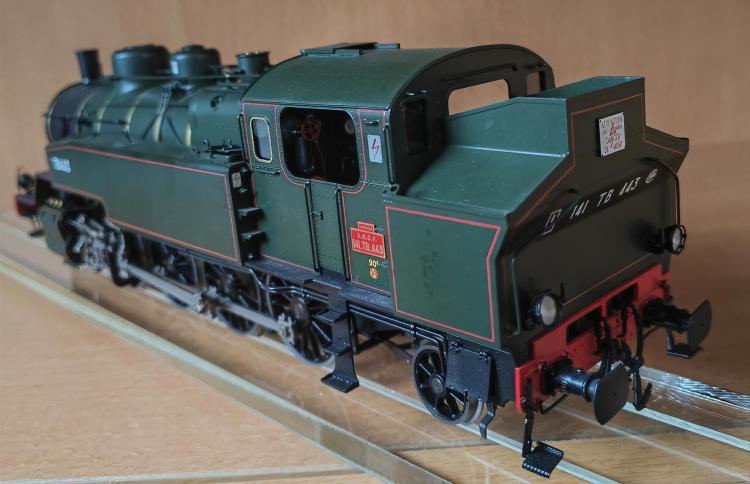 LOCOMOTIVE VAPEUR 141 TB 443 SNCF (DEPOT VENTE)