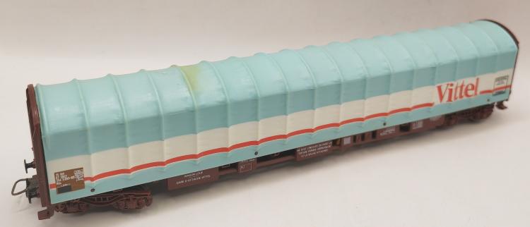 WAGON PLAT BACHE VITTEL SNCF