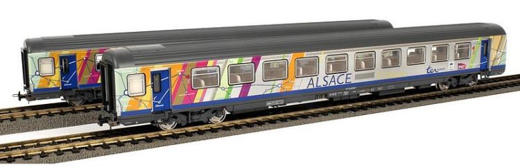 COFFRET DE DEPART SNCF BB 26000 + VOITURES CORAIL ALSACE SNCF
